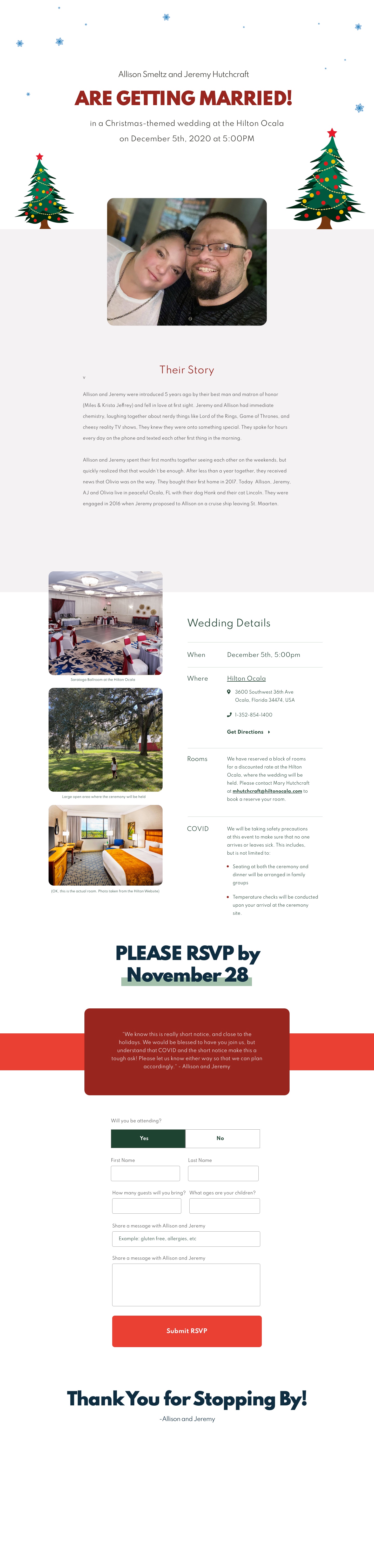 high res image of the our wedding website